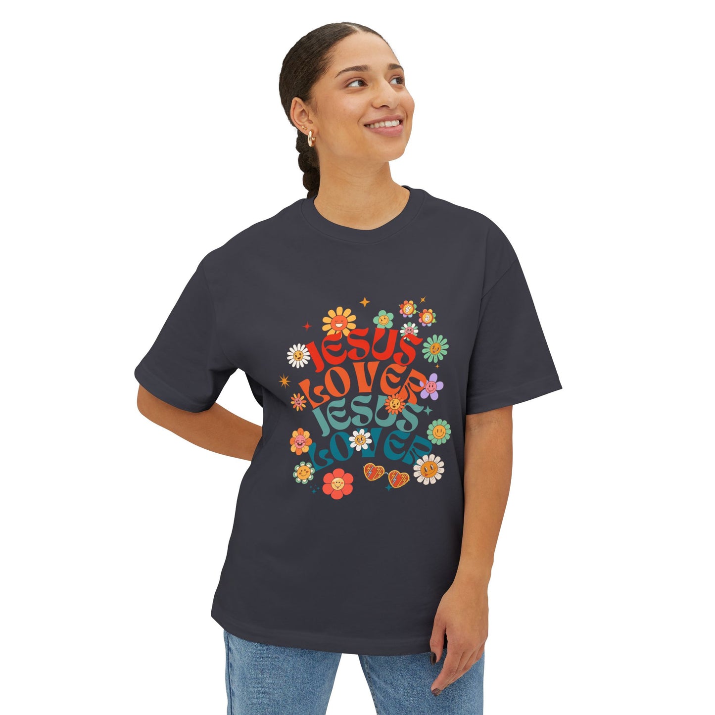 Jesus Lover Oversized Christian T-Shirt | Air Jesus