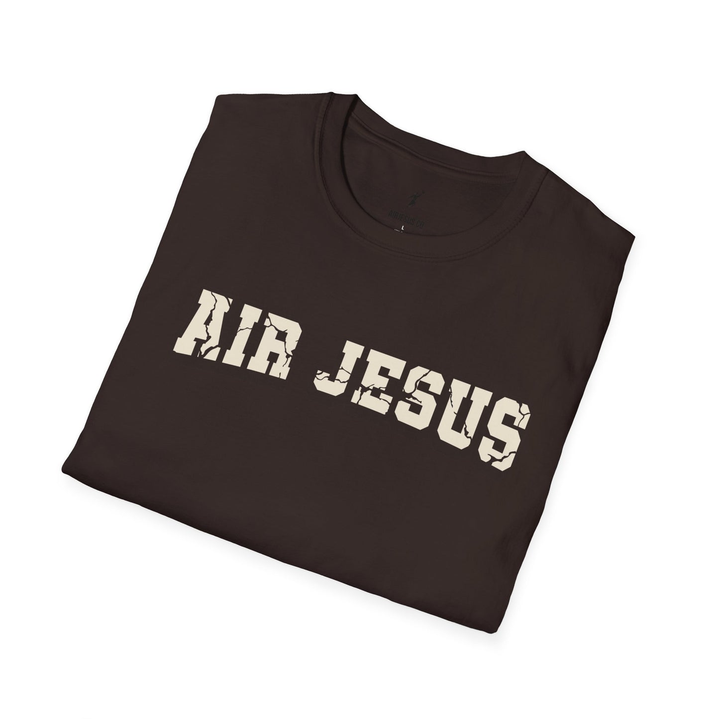 Air Jesus Cracked Text Christian T-Shirt