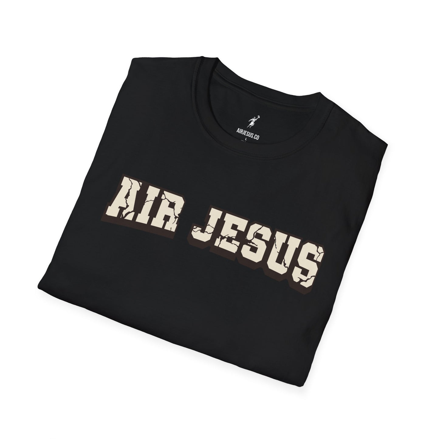 Air Jesus Cracked Text Christian T-Shirt