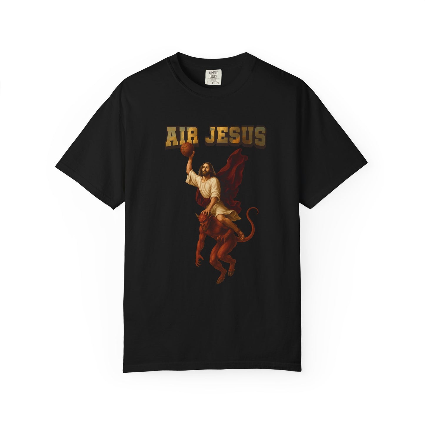 Jesus Dunking Basketball Clouds Christian T-Shirt | Air Jesus