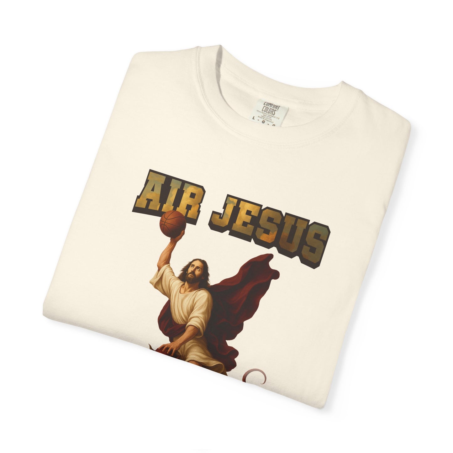 Jesus Dunking Basketball Clouds Christian T-Shirt | Air Jesus