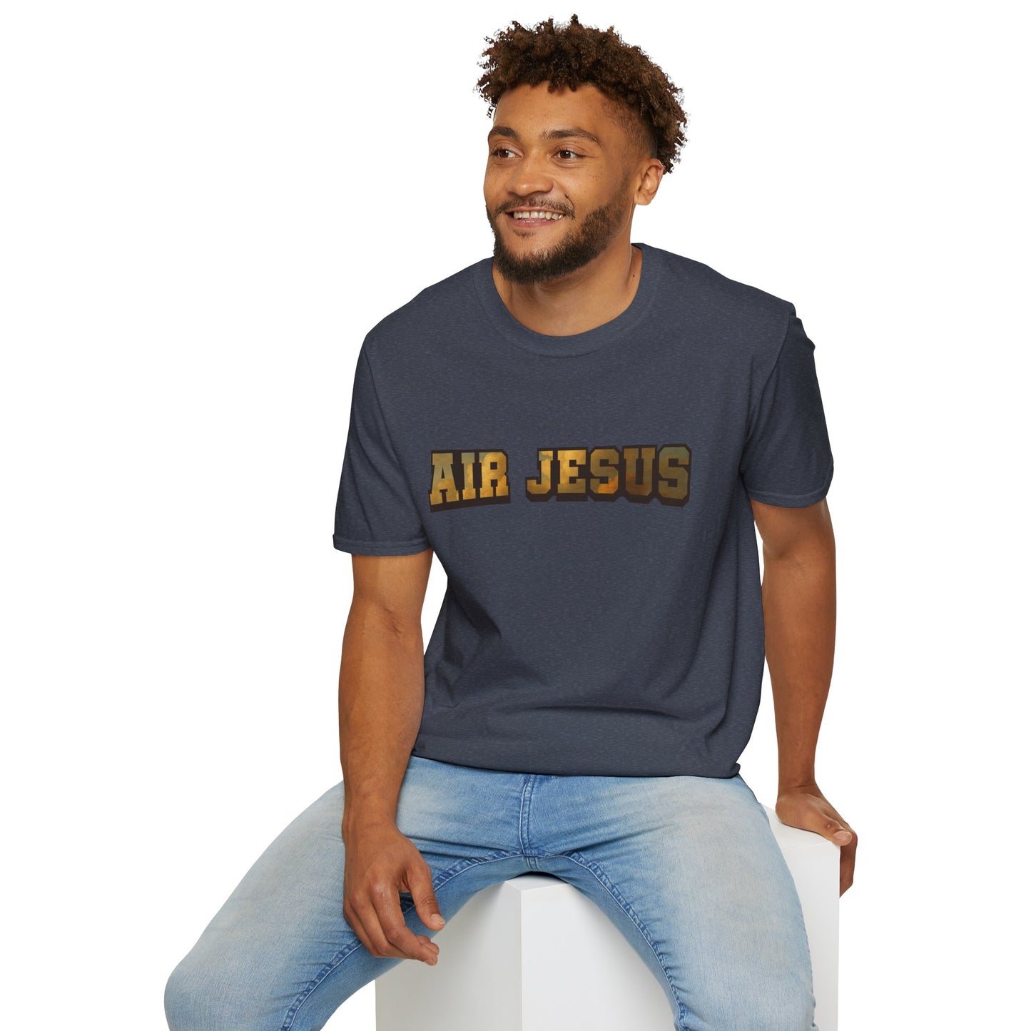 Air Jesus Golden Clouds Christian T-Shirt