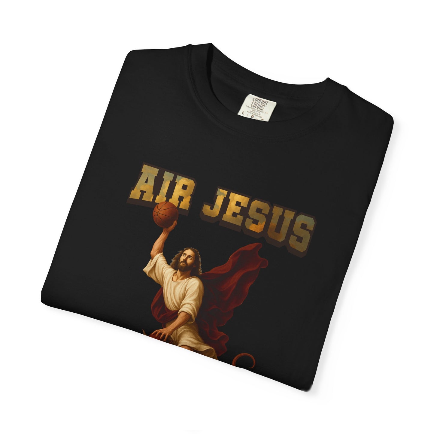 Jesus Dunking Basketball Clouds Christian T-Shirt | Air Jesus