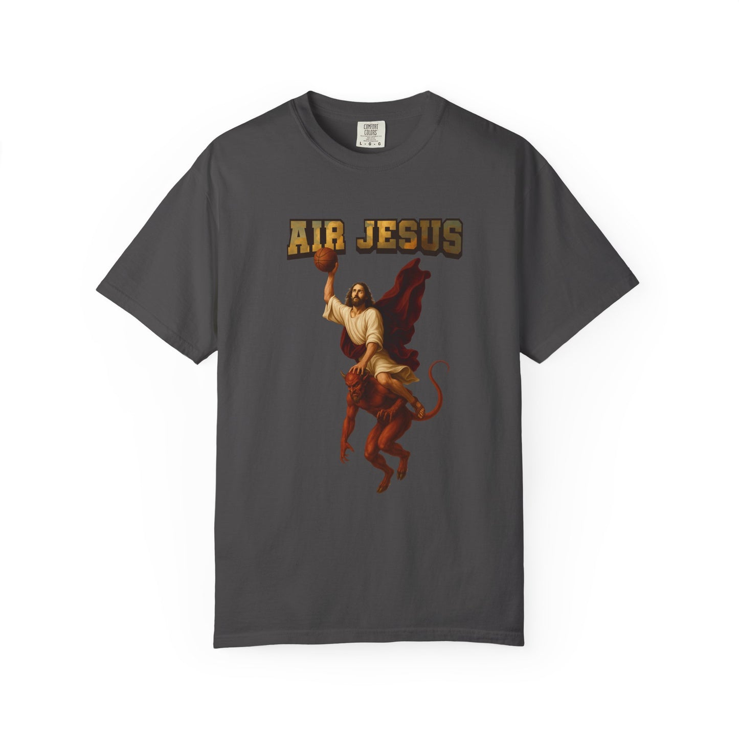 Jesus Dunking Basketball Clouds Christian T-Shirt | Air Jesus