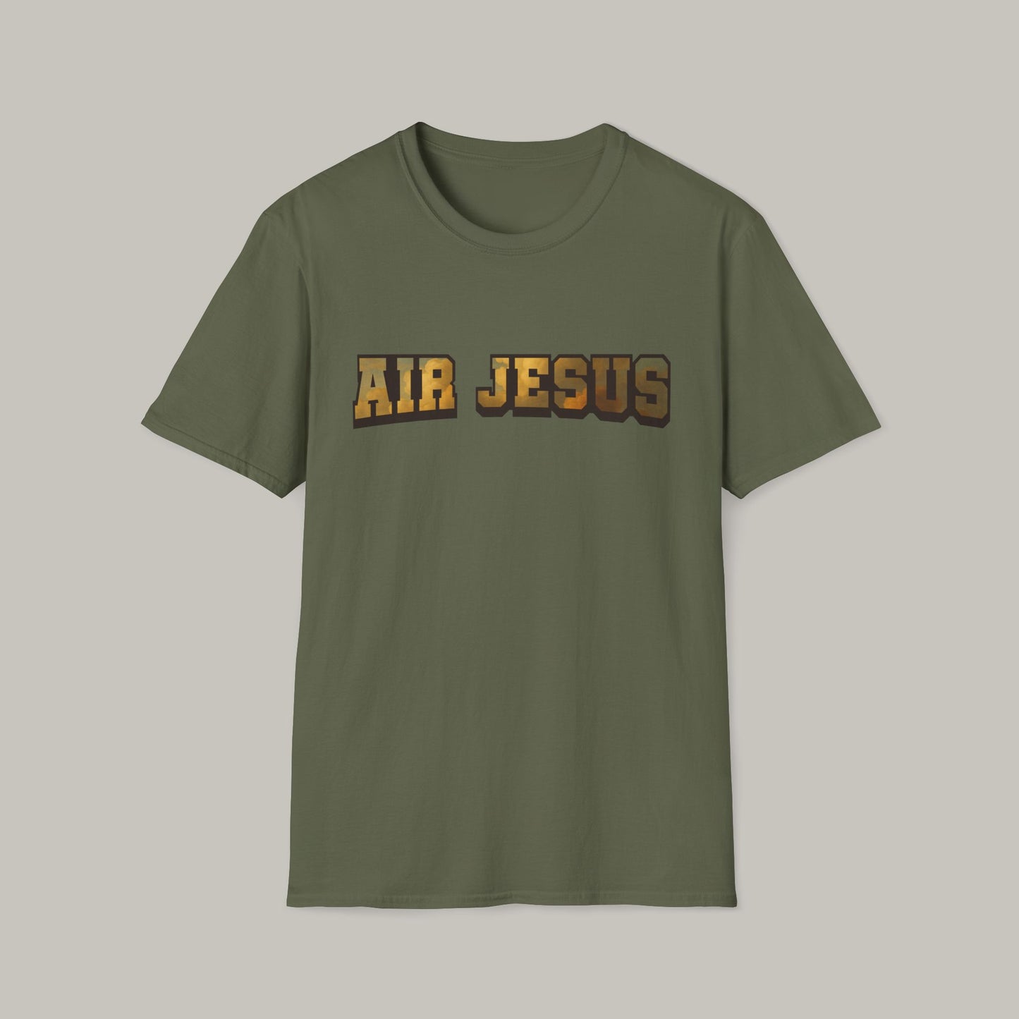 Air Jesus Golden Clouds Christian T-Shirt