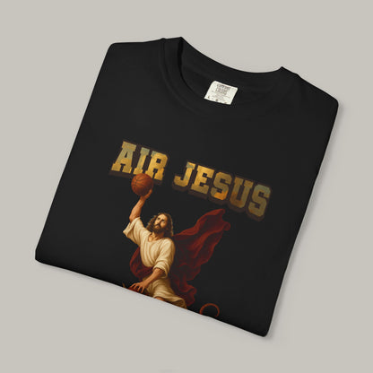 Jesus Dunking Basketball Clouds Christian T-Shirt | Air Jesus