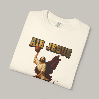 Jesus Dunking Basketball Clouds Christian T-Shirt | Air Jesus