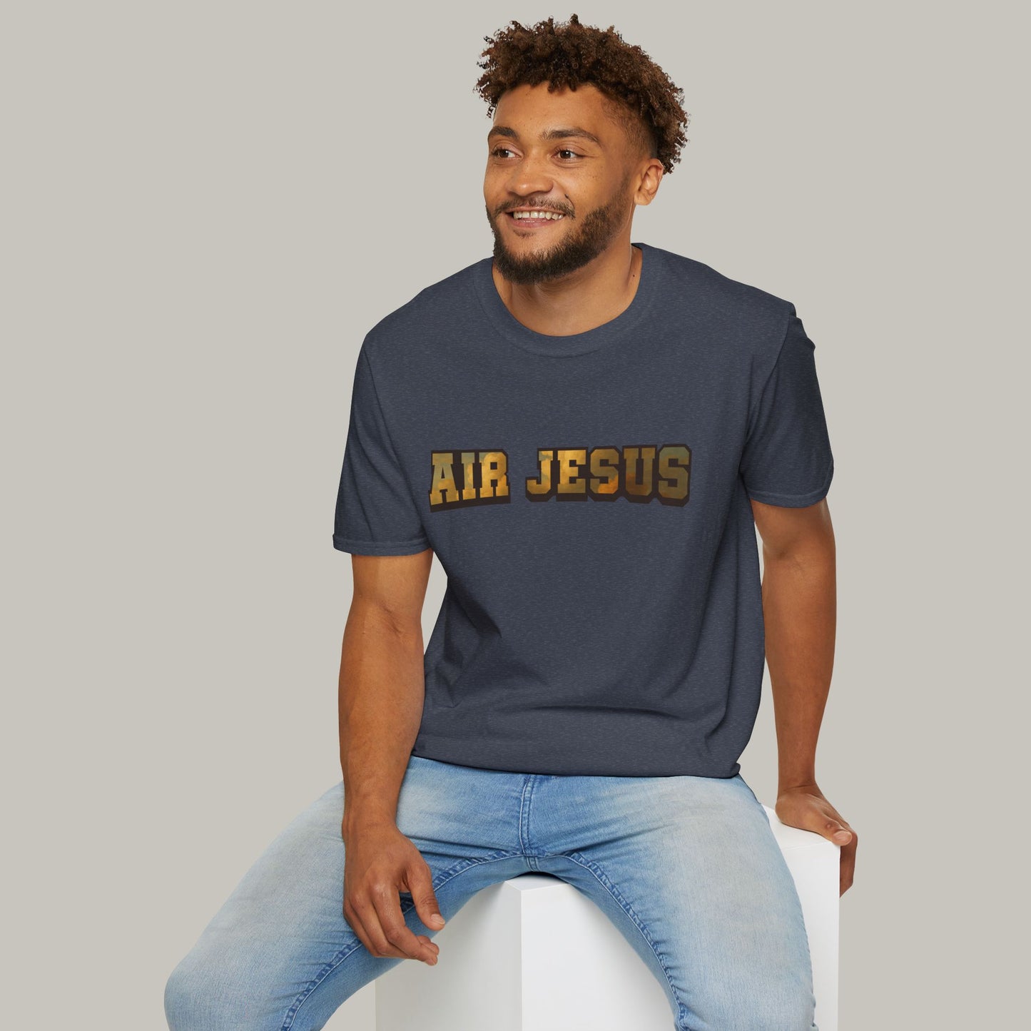 Air Jesus Golden Clouds Christian T-Shirt
