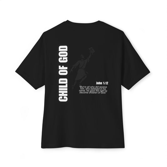 Oversized Child of God T-Shirt — John 1:12 | Air Jesus