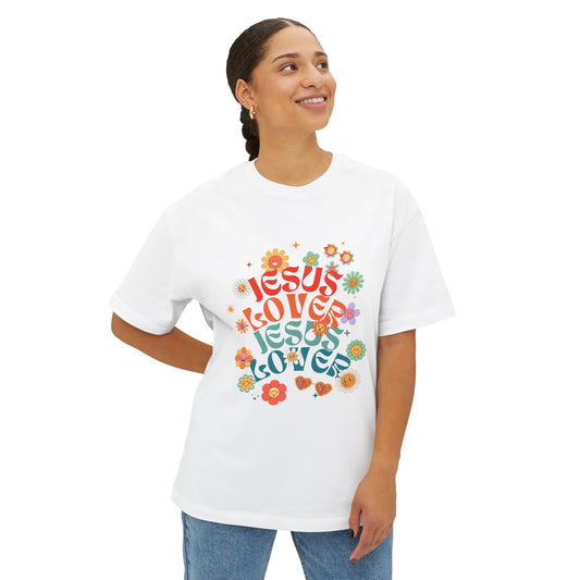 Jesus Lover Oversized Christian T-Shirt | Air Jesus