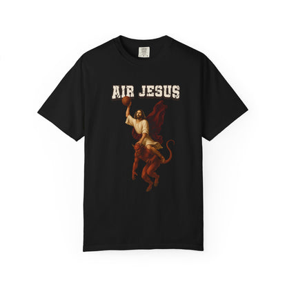 Jesus Dunking Basketball Christian T-Shirt | Air Jesus