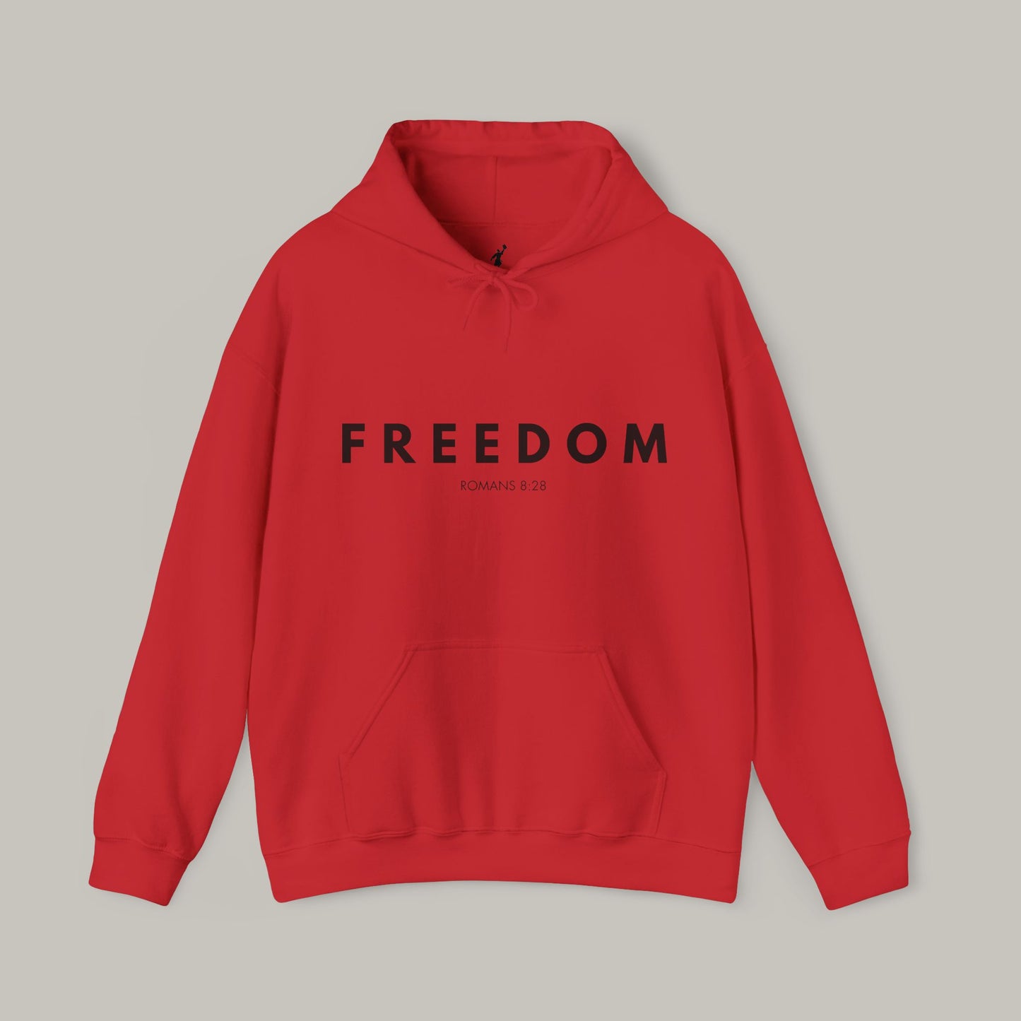 Unisex Charlie Kirk FREEDOM Hoodie – Romans 8:28 “God Works for the Good”
