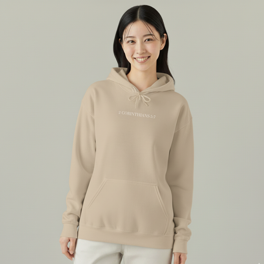 Walk by Faith Hooded Sweatshirt — 2 Corinthians 5:7