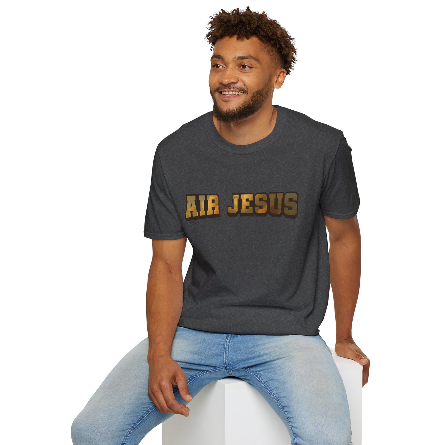 Air Jesus Golden Clouds Christian T-Shirt