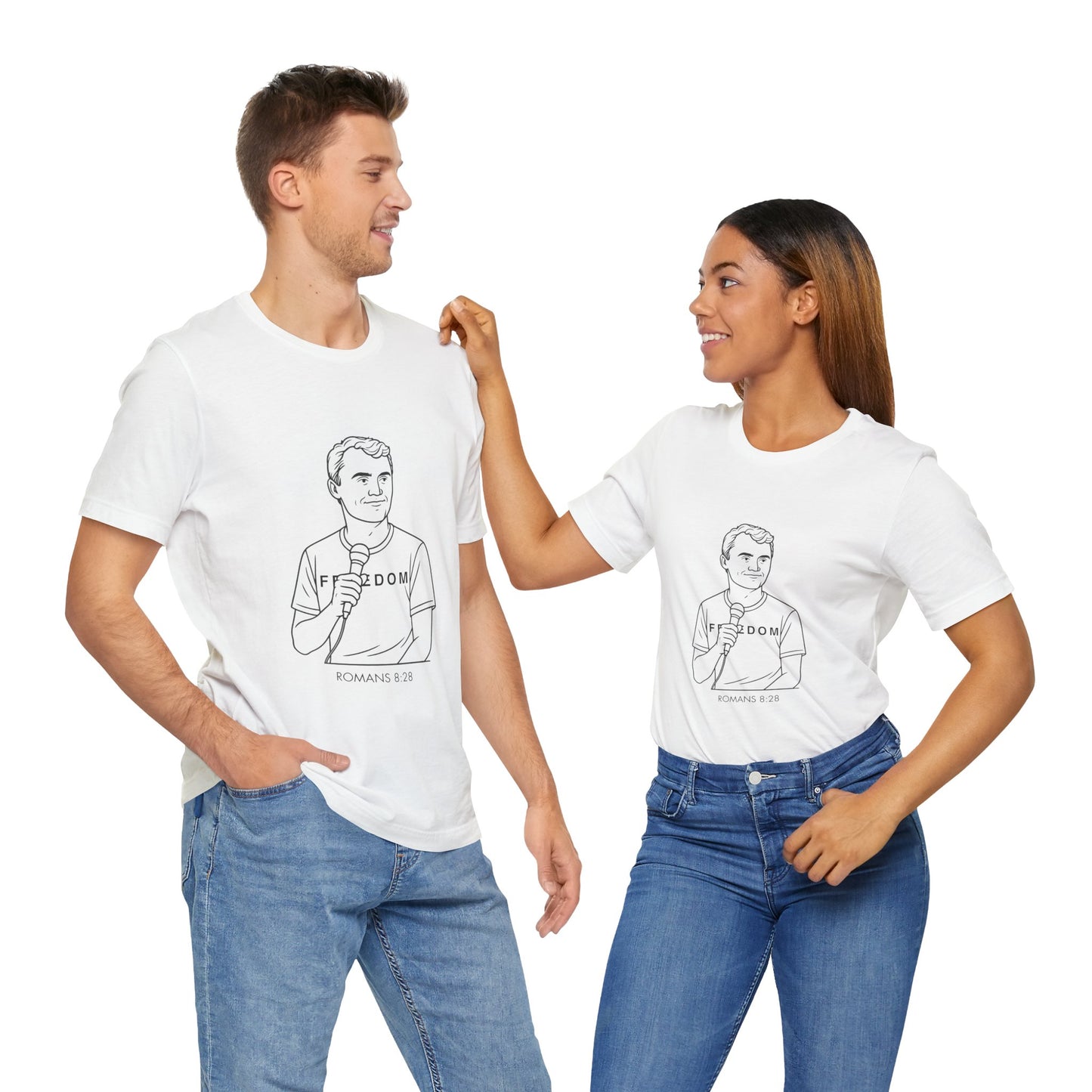Charlie Kirk All Things Work Together Unisex T-Shirt — Romans 8:28