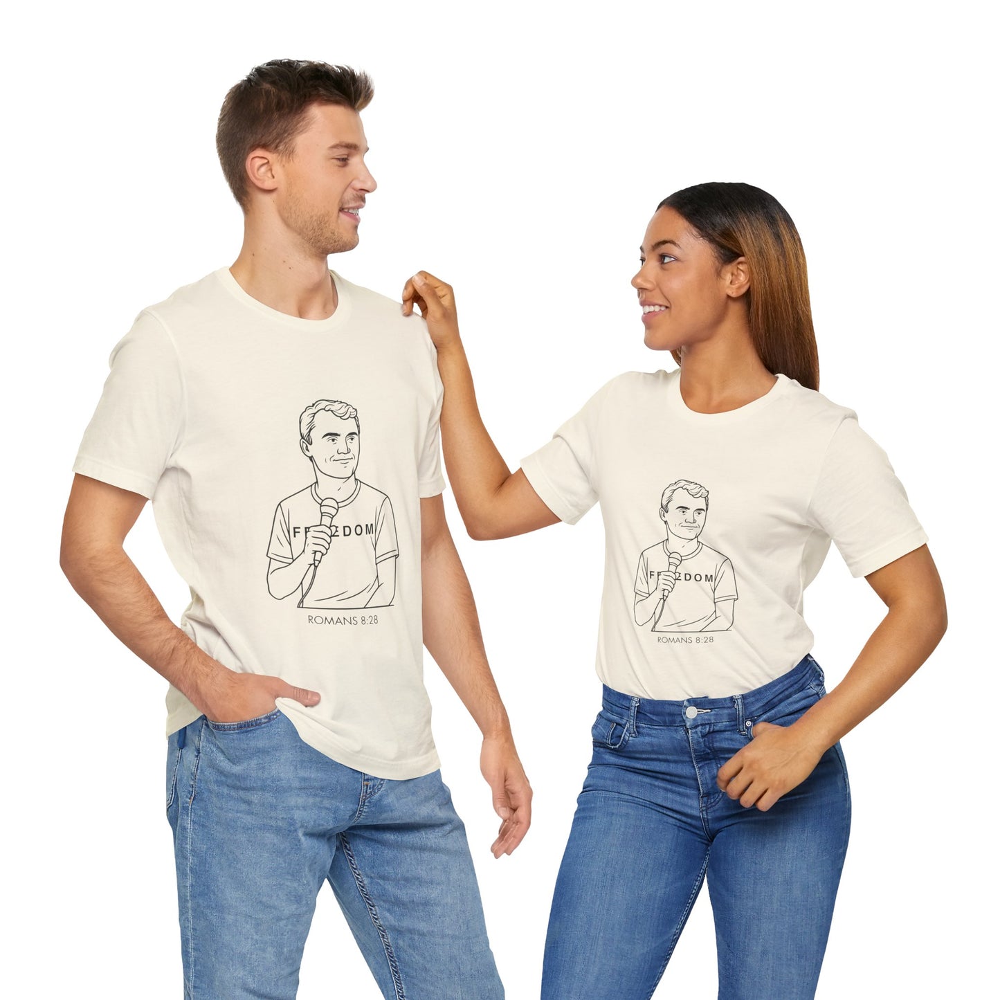Charlie Kirk All Things Work Together Unisex T-Shirt — Romans 8:28