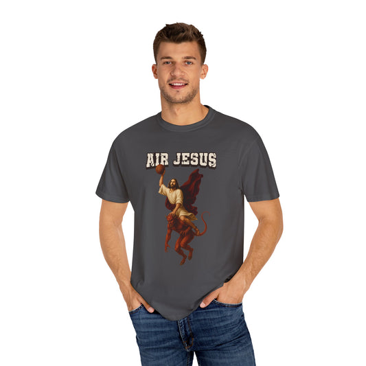 Jesus Dunking Basketball Christian T-Shirt | Air Jesus
