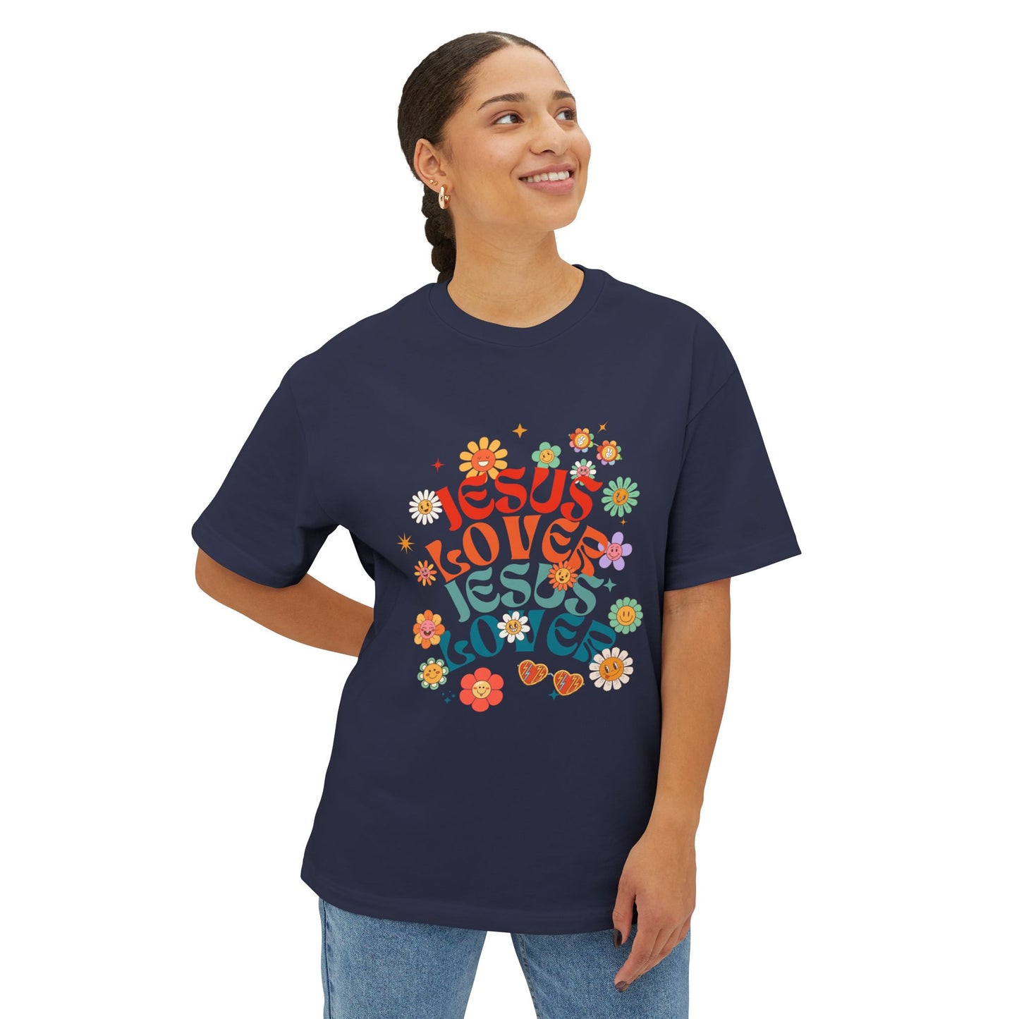 Jesus Lover Oversized Christian T-Shirt | Air Jesus
