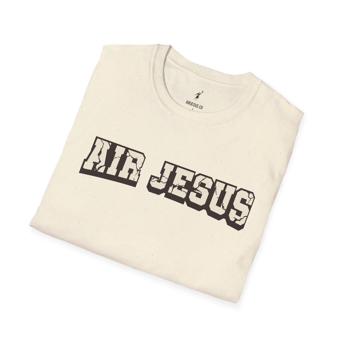 Air Jesus Cracked Text Christian T-Shirt