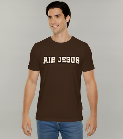 Air Jesus Cracked Text Christian T-Shirt