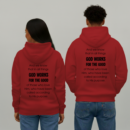 Unisex Charlie Kirk FREEDOM Hoodie – Romans 8:28 “God Works for the Good”