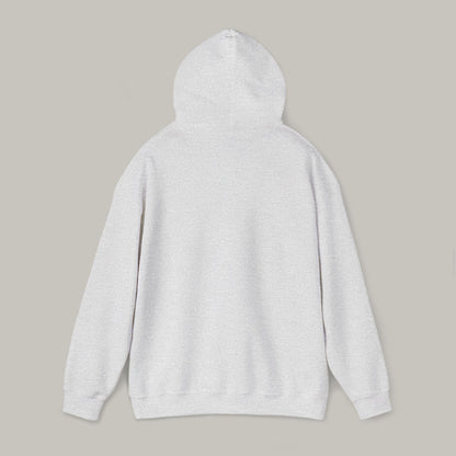 Light gray hoodie on a beige background